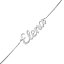 Pulsera personalizada de plata letra inglesa 
